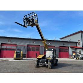 19' Lift Height, Rotating Forks, Telehandler Extending Boom Forklift, 5,000 lbs Capacity, Gehl Model RS5-19-3
