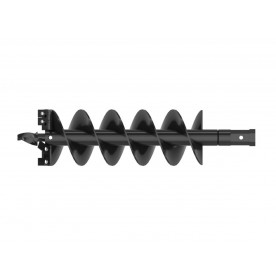12" x 48" Heavy Duty Skid Steer Post Hole Auger Bit Rental, 2" Hex
