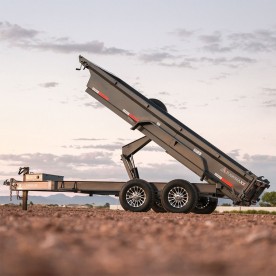 14' Low Profile Rental Dump Trailer, 14,000 lbs GVWR, RawMaxx Model GDX14BP14K