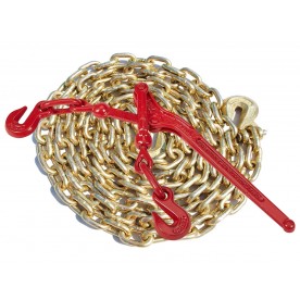 3/8" x 16' Rental Equipment Transport Chain & Binder