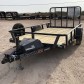 14' x 77" Utility Trailer, 3.5K GVWR, Single Axle, 4' Mesh Flip Ramp