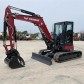 12,000 lbs Mini Excavator Rental, ENCLOSED CAB, HEAT & AC, Hydraulic Thumb, 4-Way Dozer Blade, Yanmar Model ViO55-6A-60