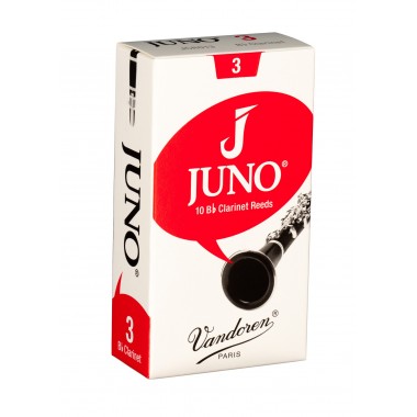 Vandoren Bb Clarinet JUNO Reeds; Strength #3; Box of 10